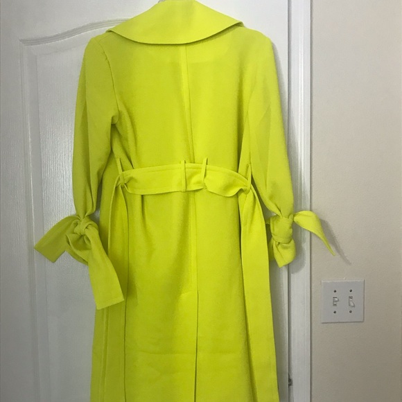 ASOS NEON WRAP TRENCH COAT - Picture 4 of 4